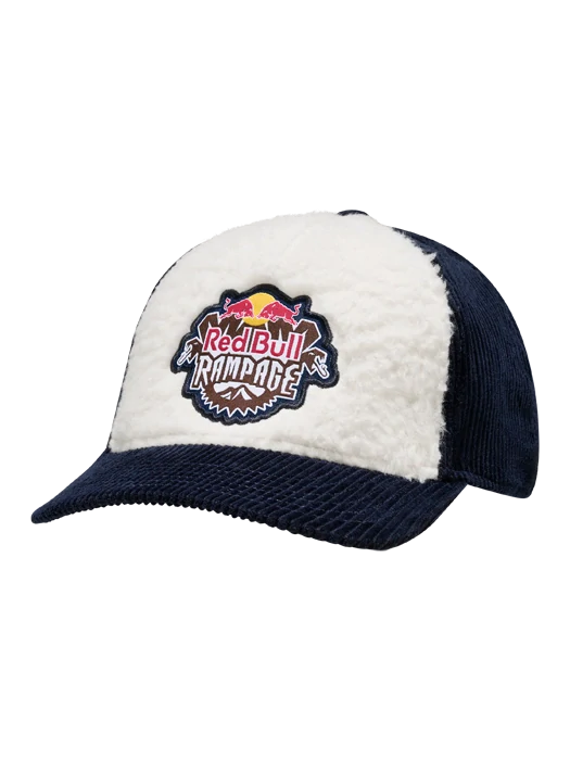 Red Bull Rampage FLEECE Cap – Creme/Marineblau