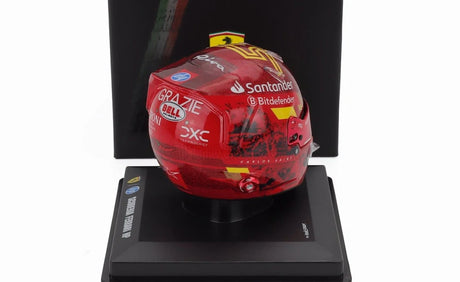 LookSmart Carlos Sainz Helmmodell im Maßstab 1:5 – SF Abu Dhabi 2024