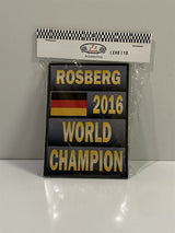 Pitboard N. Rosberg Weltmeister 2016