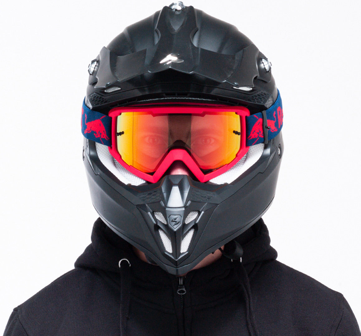 Red Bull Spect Motocrossbrille WHIP rot mit orangefarbenem Glas