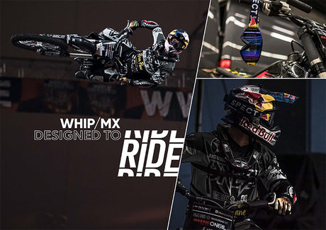 Red Bull Spect Motocrossbrille WHIP schwarz mit klarem Glas