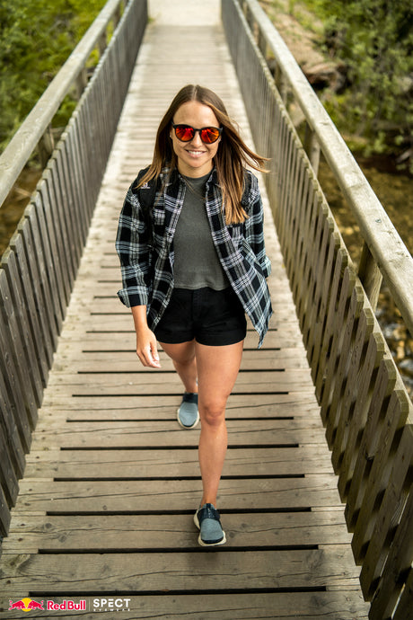 Red Bull Spect Sonnenbrille LACE schwarz mit roten Gläsern