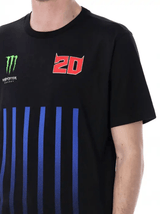 Fabio Quartararo T-Shirt Monster Energy Stripes schwarz