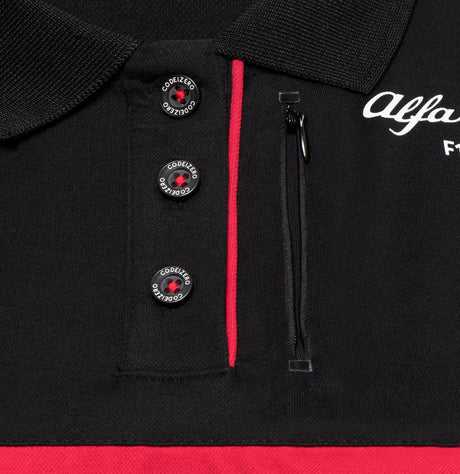 Alfa Romeo F1 Team women's team polo shirt, black