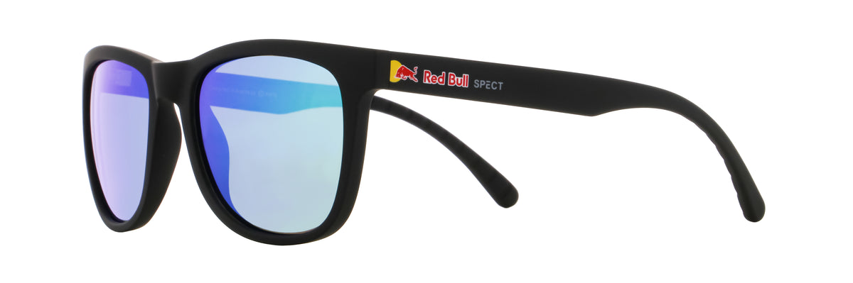 Red Bull Spect Sonnenbrille ECOS schwarz mit grünen Gläsern