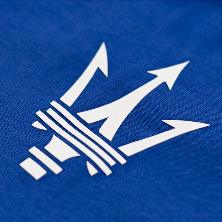 Maserati men's T-shirt with Maserati lettering blue