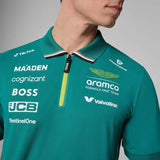 Aston Martin F1 Team Team-Poloshirt mit Sponsorenlogos