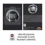 Fiat 3D logo sticker black 58 mm