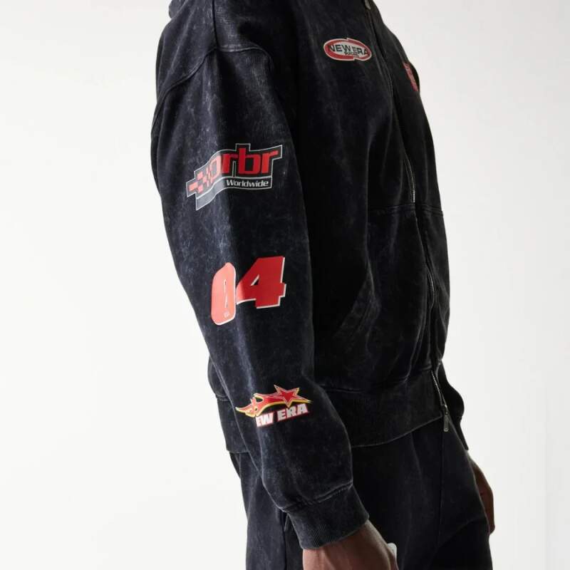 Oracle Red Bull Racing Sweatjacke NE LINEAR schwarz - Oversize