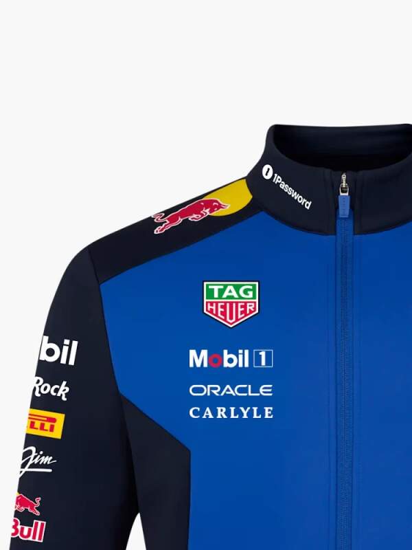 Oracle Red Bull Racing softshell jacket with sponsor logos - team edition