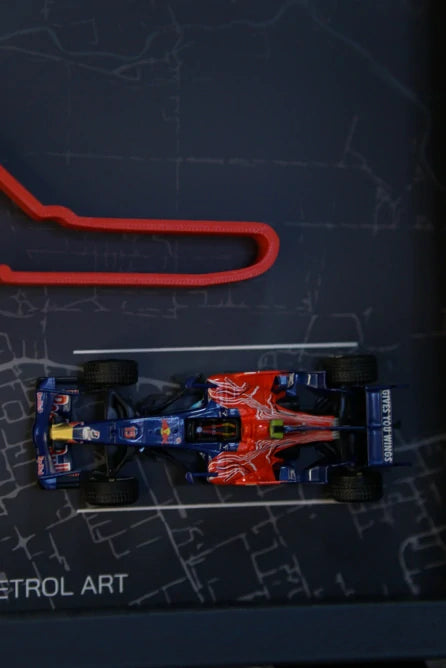 PETROL ART 3D Monza Frame with Toro Rosso STR3 Sebastian Vettel 1:43 Model