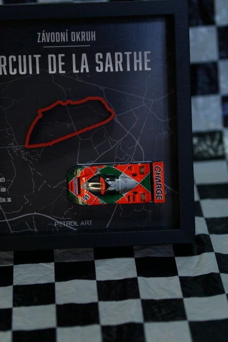 PETROL ART 3D-Rahmen Le Mans mit Mazda 787B Johnny Herbert Modell im Maßstab 1:43