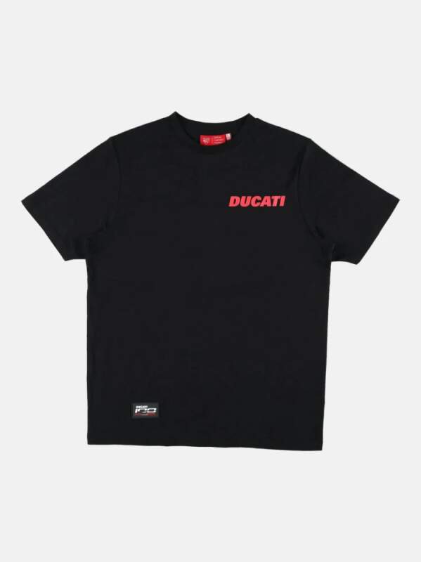 Herren-T-Shirt Ducati Corse schwarz - 100th years DUCATI Edition