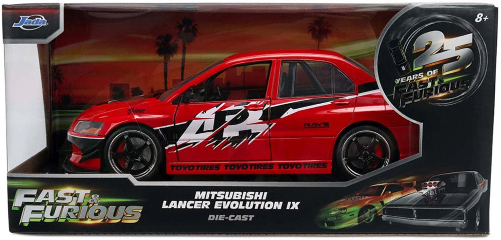 Jada Fast & Furious Mitsubishi Lancer Evolution IX Modell im Maßstab 1:24 – Tokyo Drift 2006