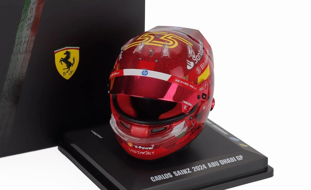 LookSmart Carlos Sainz Helmet Model 1:5 – SF Abu Dhabi 2024