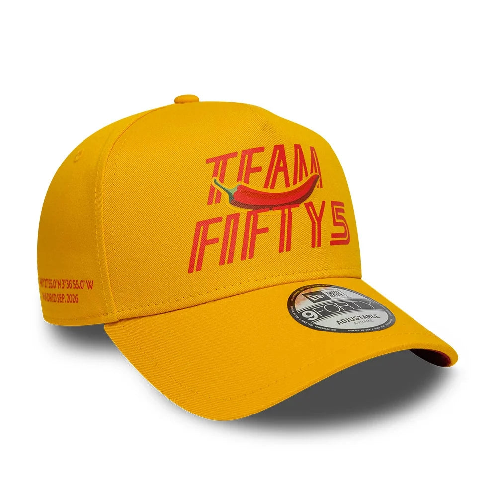 Carlos Sainz TEAMFIFTY5 New Era 9FORTY Cap – Gelb