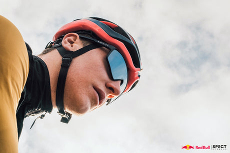 Red Bull Spect Sonnenbrille DASH schwarz mit grün-violettem Glas