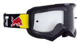 Red Bull Spect EVAN motocross goggles, black with clear lens