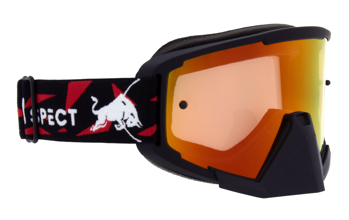 Red Bull Spect Motocrossbrille WHIP schwarz mit rot-gelbem Glas