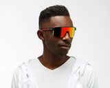 Red Bull Spect Sonnenbrille DAKOTA schwarz mit orangefarbenem Glas