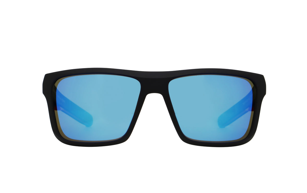 Red Bull Spect Sonnenbrille KANE schwarz mit blauen Gläsern