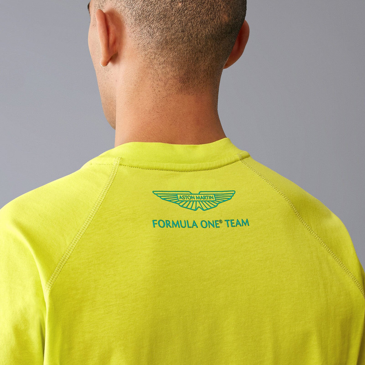 Aston Martin F1 Team Freizeit-T-Shirt LOGO hellgelb