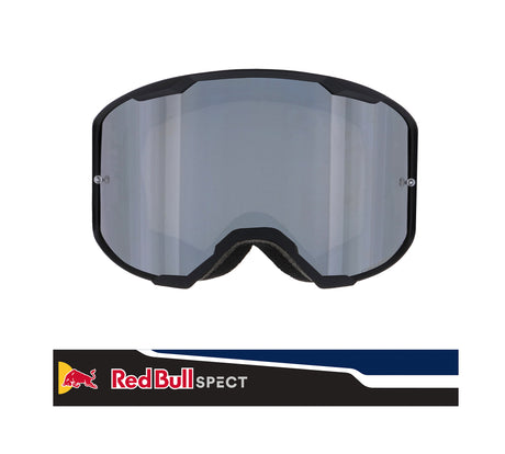 Red Bull Spect Motocrossbrille STRIVE schwarz mit silbernem Glas