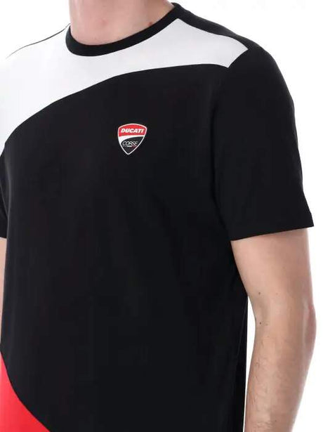 Ducati Corse Freizeit-T-Shirt schwarz mit Logo