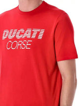 Ducati Corse T-Shirt mit Ducati-Schriftzug rot