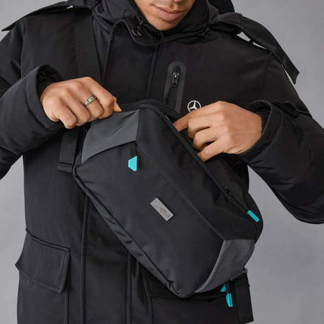 Mercedes AMG F1 large shoulder bag with logo