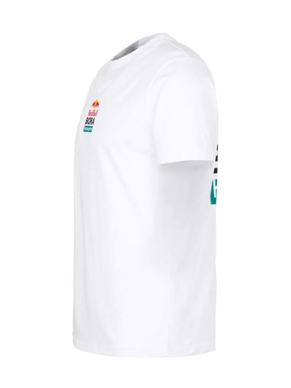 Red Bull Bora Hansgrohe Fan-T-Shirt weiß mit Logo