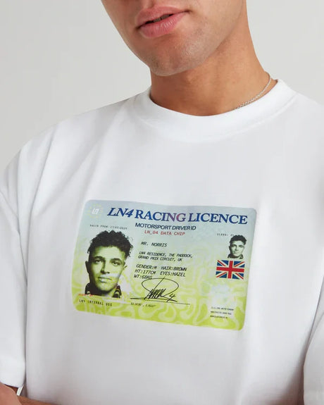 Lando Norris LN4 LICENSE T-Shirt – White