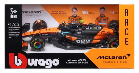 Modell McLaren F1 MCL39 BBurago #4 Lando Norris 2025