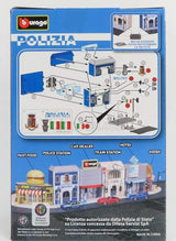 Alfa Romeo Giulia Polizia 1:43 model + police station building set