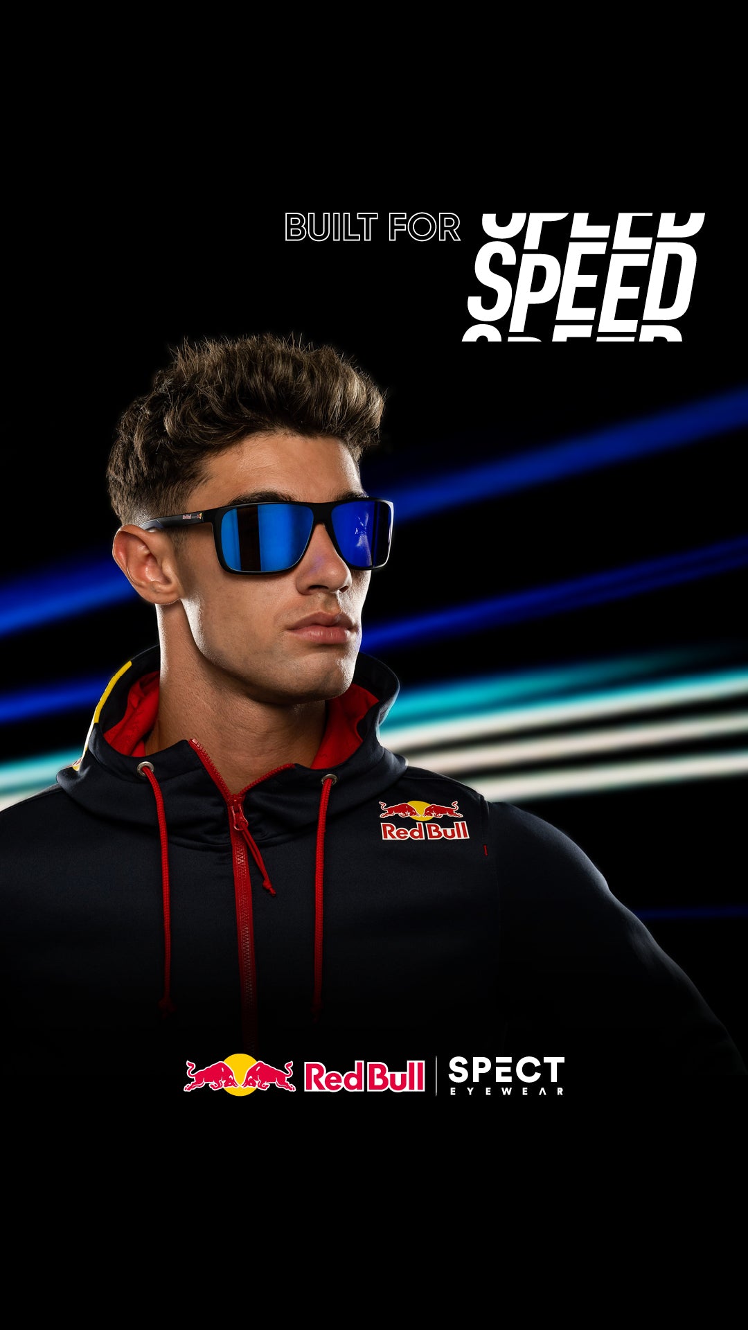 Red Bull Spect TUSK sunglasses brown with gold lenses