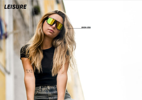 Red Bull Spect Sonnenbrille DASH schwarz mit blau-gelbem Glas