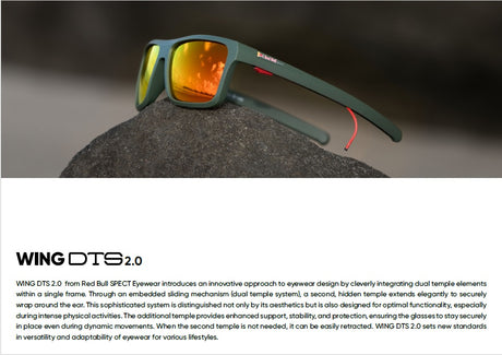 Red Bull Spect KREY sunglasses black with green lenses