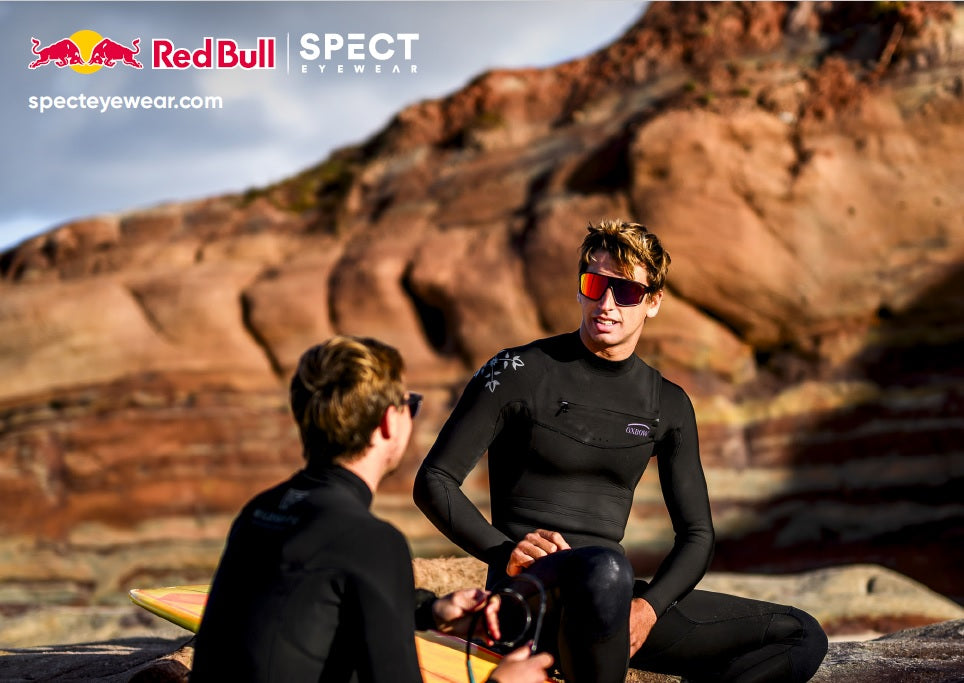 Red Bull Spect Sonnenbrille KANE schwarz mit blauen Gläsern