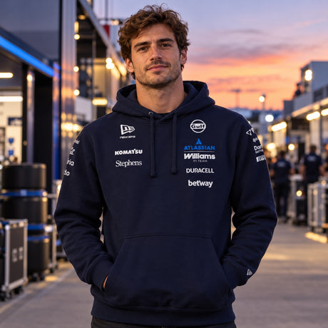 Williams F1 Team Hoodie mit Sponsorenlogos – Team Edition – Illustrationsfoto (KI)